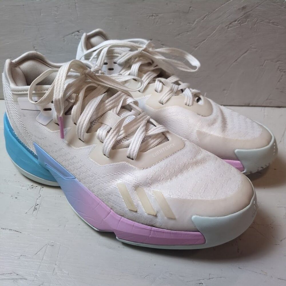 Adidas D.O.N. Mitchell Basketball Shoes White Women's Size 7 sneakers shoes